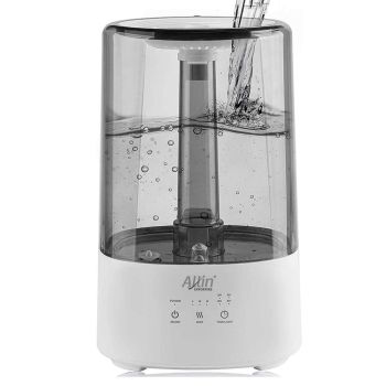 Allin Exporters 2027B Humidifier With Touch Screen For Cold And Cough, Easy Top Fill Ultrasonic Cool Mist Room for Baby Bedroom With Night Light (3.5 Litre , Grey, 10 to 12 hour continuous running time)