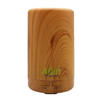 Allin Exporters DT-108LW Aromatherapy Diffuser Essential Oil 4 in 1 to Purify, Ionize, Humidify & Spread Aroma Ultrasonic Humidifier Cool Mist with 7 Color Changing LED Lights (70ml, Light Wood)