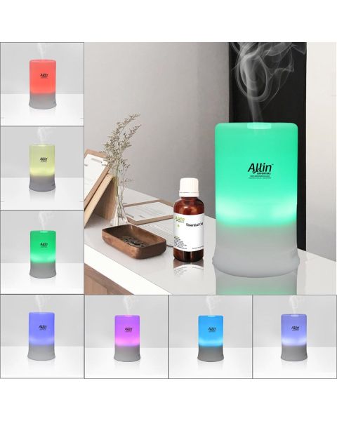 Allin Exporters DT2109 Aromatherapy Ultrasonic Essential Oil Aroma Diffuser 7 Led Color Light, 30/60/120/180 min timer Setting , Cool Mist Aroma Humidifier for Room Aroma 100 ML Tank Capacity